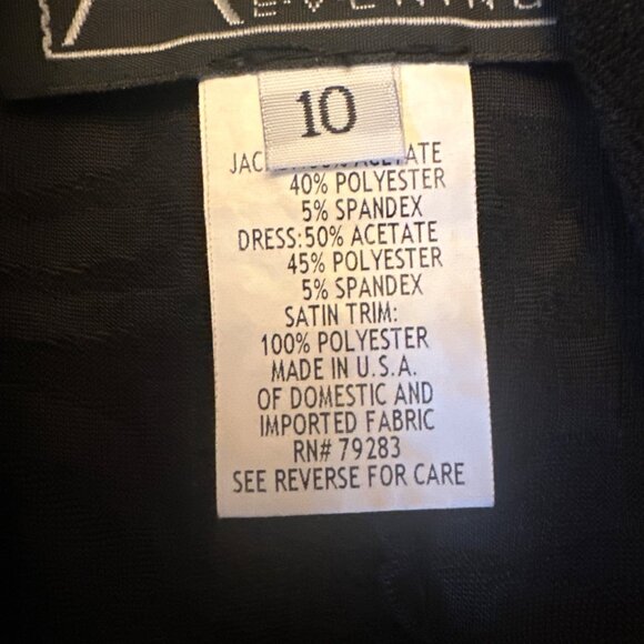 Alex Evenings Textured Black Sleeveless Sheath Dress Womens Size 10 - Picture 4 of 6